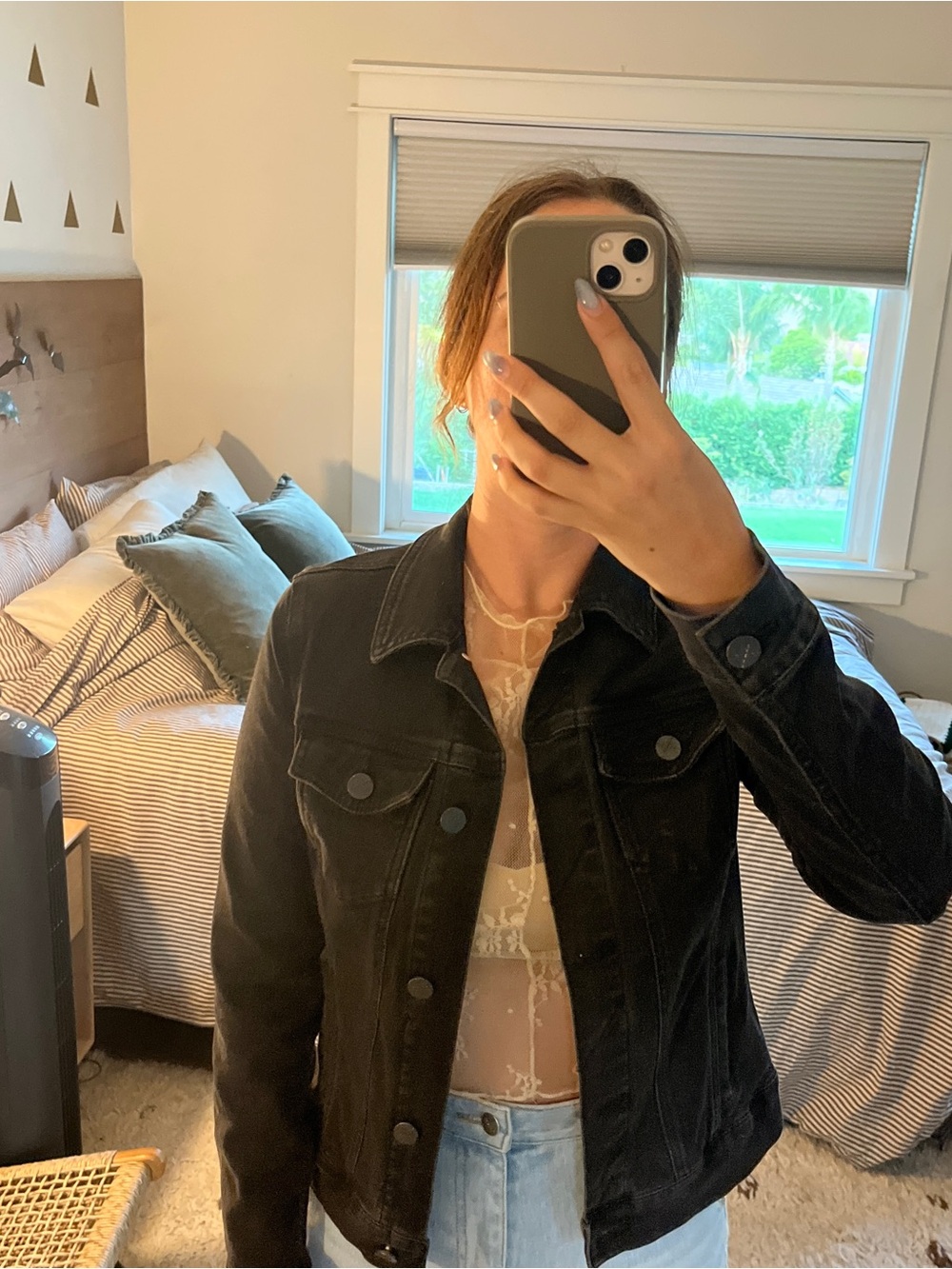 Unpublished Black Denim Jacket - Women's Classic Trucker Jacket
